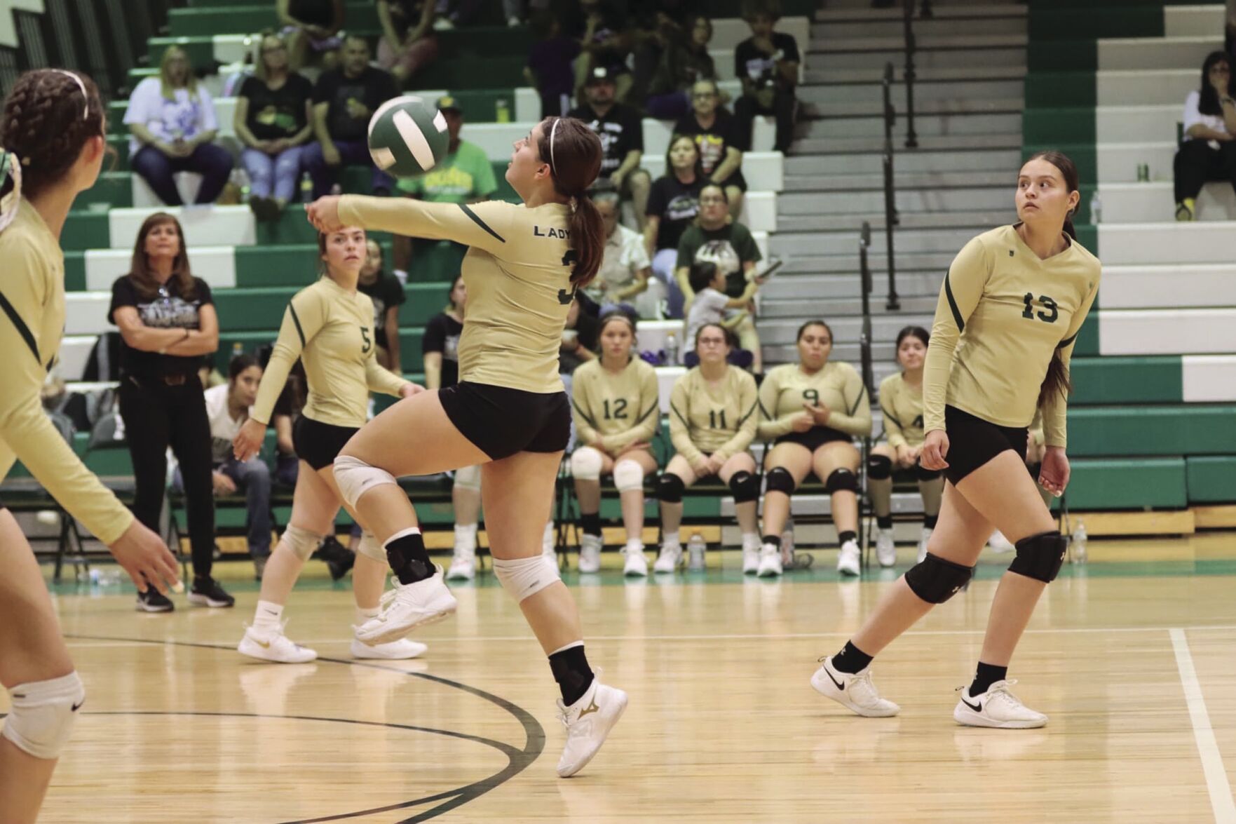 Lady Dons volleyball pass